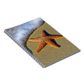 Single Starfish am Strand Notizblock (Rechte Seite)