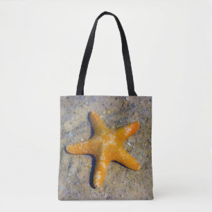 Single Starfish im Sand Tasche
