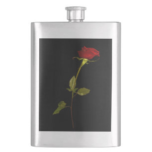 Single Stem Rose Flachmann