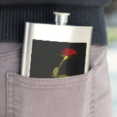 Single Stem Rose Flachmann (Beispiel)