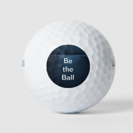 Single-Stern am Horizont in Blau Golfball