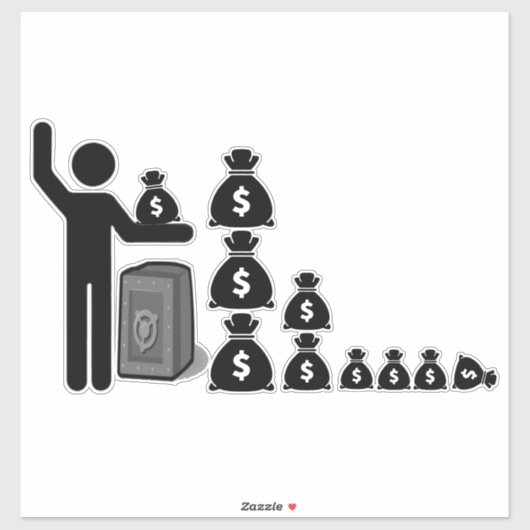 SINGLE STRICHMÄNNCHEN $ AUFKLEBER (Blatt)