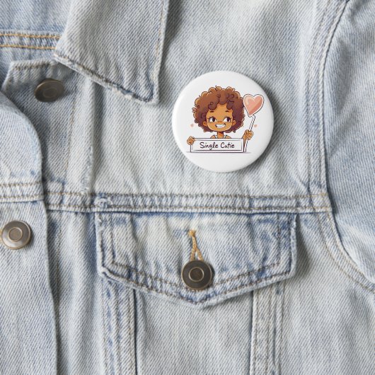 Single Süsse Black Girl Button (Beispiel)
