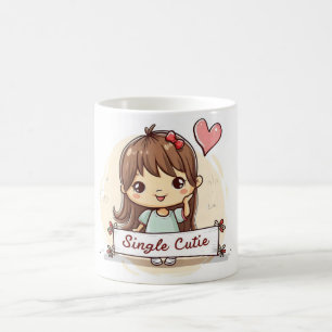 Single Süsse Niedlich Girl Kaffeetasse