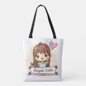 Single Süsse Niedlich Girl Tasche (Rückseite)