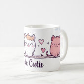 Single Süsse Niedlich Katzen Kaffeetasse (VorderseiteRechts)