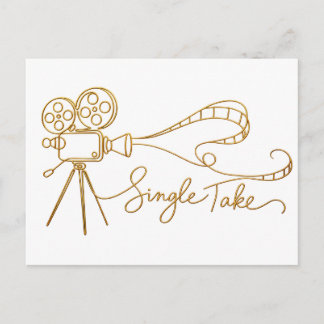 Single-Take-Filmkamera-Postkarte Postkarte