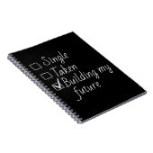 Single Taken Checklist Style Motivational Quote Notizblock (Rechte Seite)