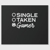 Single Taken Gamer Geschenkpapier (Flach)