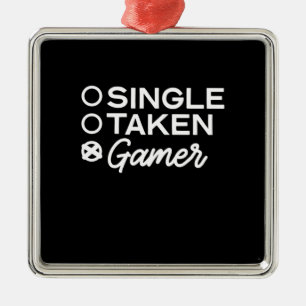 Single Taken Gamer Ornament Aus Metall