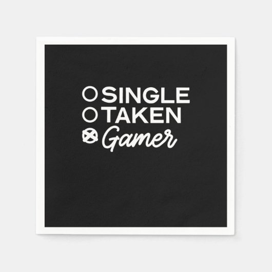 Single Taken Gamer Serviette (Vorderseite)