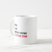 Single Taken Mentally Verabreden Sebastian Stan Kaffeetasse (Vorderseite Links)