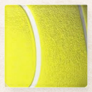 Single Tennis Ball Sports Glasuntersetzer