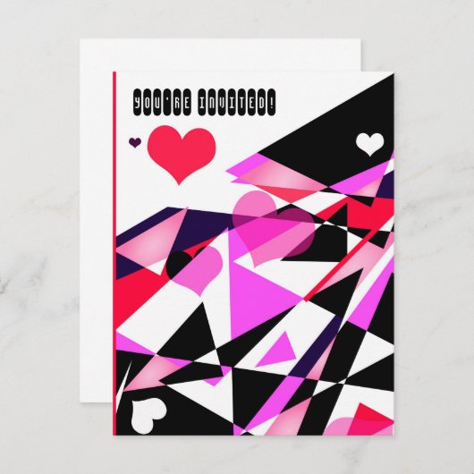 Single Track to Liebe 1 Sie sind eingeladene Karte (Vorne/Hinten)