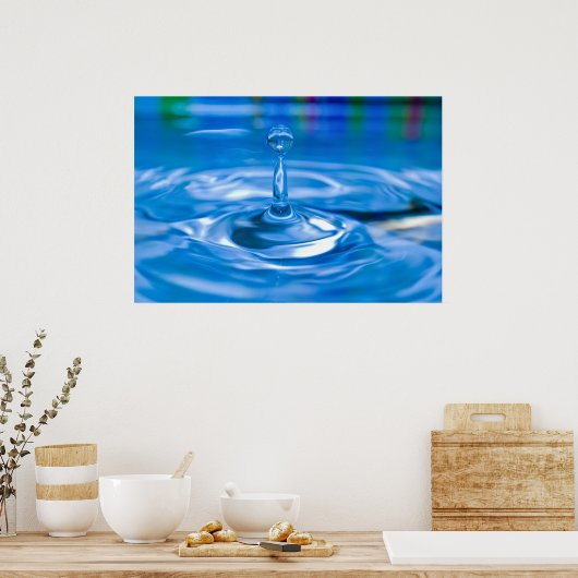 Single Tropfen Poster (Küche)