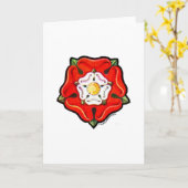 Single Tudor Rose Karte (Gelbe Blume)