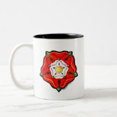 Single Tudor Rose Zweifarbige Tasse (Links)