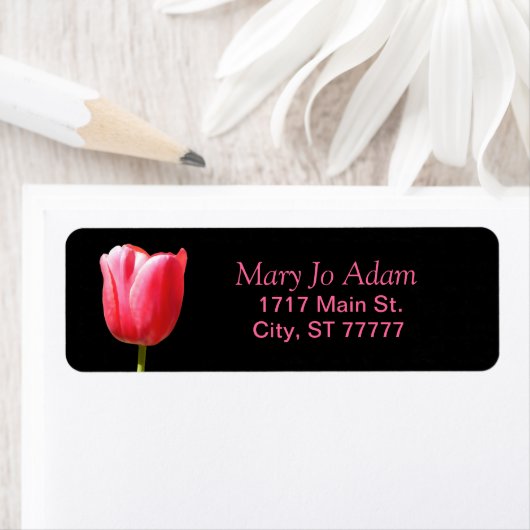 Single Tulip Rose Black (Insitu)