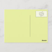 Single Tulpengelb Blume Postkarte (Rückseite)