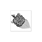 Single Turtle / 一つ亀 Gummistempel (Prägung)