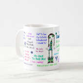 Single u. Lieben jedes Stückchen von ihm! Kaffeetasse (Vorderseite Links)