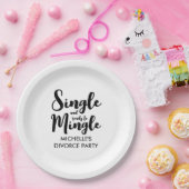 Single und bereit, das Scheidungsrecht des Party z Pappteller (Party)