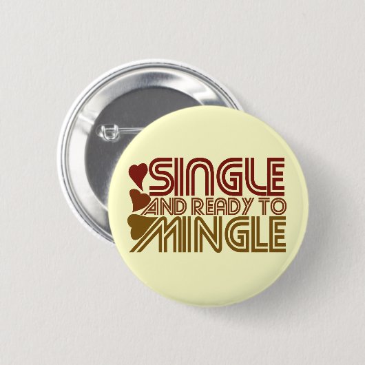 Single und Bereit für MINGLE Button (Vorne & Hinten)