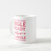 Single und bereit zum Jingle Kaffeetasse (Vorderseite Links)