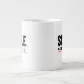 Single und es Liebend Jumbo-Tasse (Vorderseite)