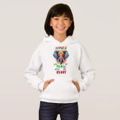 Single und Frieden mit meinem Herzen Hoodie (Vorne ganz)