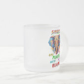 Single und Frieden mit meinem Herzen Mattglastasse (VorderseiteRechts)