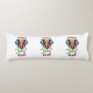 Single und Frieden mit meinem Herzen Seitenschläferkissen
