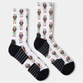 Single und Frieden mit meinem Herzen Socken (Rechts)