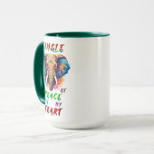 Single und Frieden mit meinem Herzen Tasse (Vorderseite Links)