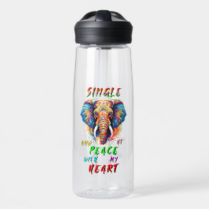 Single und Frieden mit meinem Herzen Trinkflasche