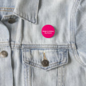 Single und Kinder ohne Wahl minimalistisch pinkfar Button (Beispiel)