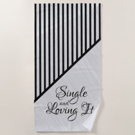 Single und Liebe es Moderne Kunst Strandtuch
