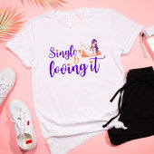 Single und Liebe Retro Anti-Valentine-Geschenk T-Shirt