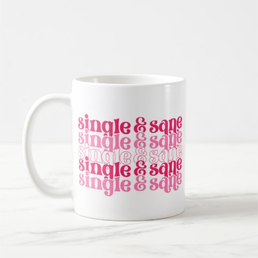 Single und Sane Tasse (Links)