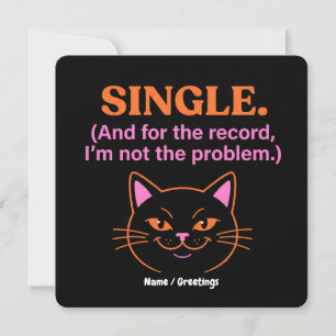 Single Und um es klarzustellen, ich bin nicht das Einladung