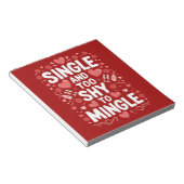 Single und zu schüchtern, um sich den sonnigen Val Notizblock (angewinkelt)