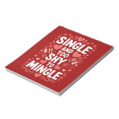 Single und zu schüchtern, um sich den sonnigen Val Notizblock (Rotiert)