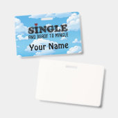 Single und zum Mischen bereit Ausweis (Vorder- & Rückseite)