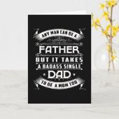 Single Vater Zitat für Männer stolz Vater Karte (Gelbe Blume)