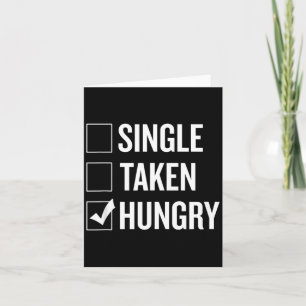 Single Vergeben Hungrig Lustig Valentinstag Humor Karte