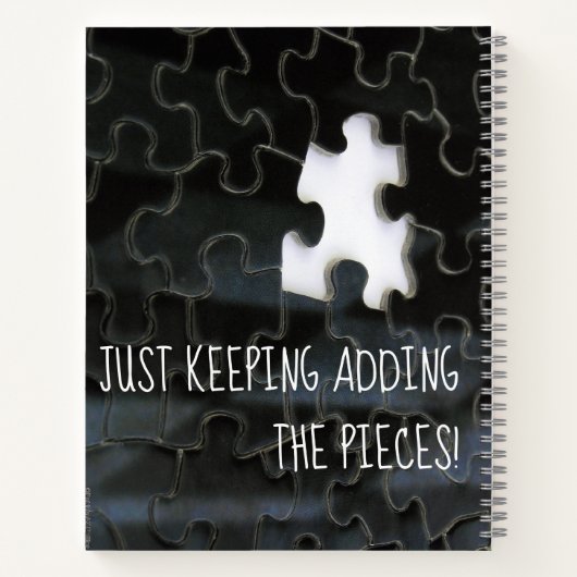 Single Vermisstes Schwarz-Weiß-Foto Notizblock (Rückseite)