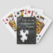 Single Vermisstes Schwarz-Weiß-Foto Spielkarten (Rückseite)