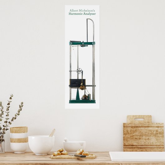 Single View on White: Harmonic Analyzer Poster (Küche)