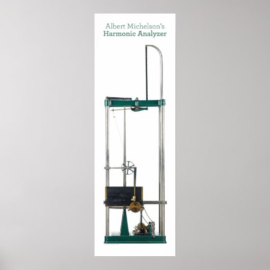 Single View on White: Harmonic Analyzer Poster (Vorne)