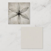 Single Vintage X-Ray Flower Mitteilungskarte (Vorne/Hinten)